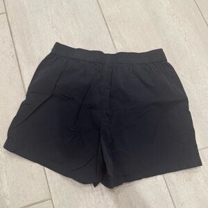 Aritzia TNA Black Nylon Elastic Waistband Shorts